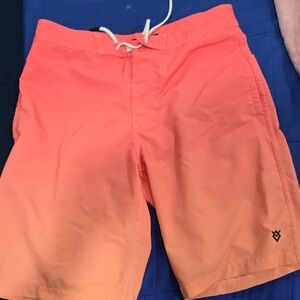 Veece Orange Board Shorts Classic Swimwear